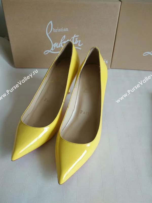 Christian Louboutin CL paint 7cm sandals heels shoes 4195