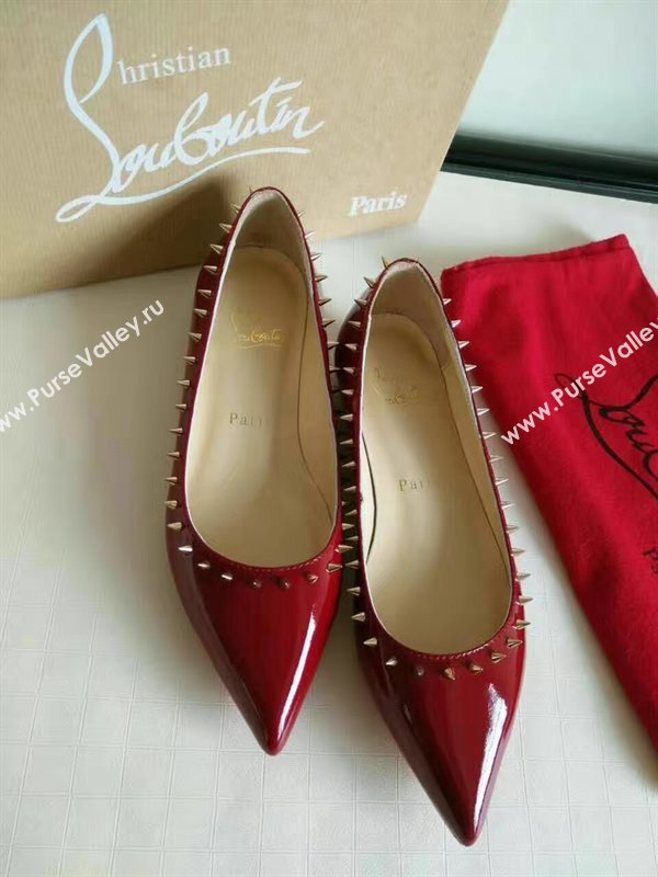 Christian Louboutin flats paint sandals shoes 4196