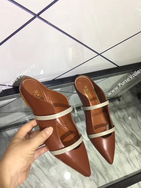 Malone souliers flats brown sandals shoes 4104