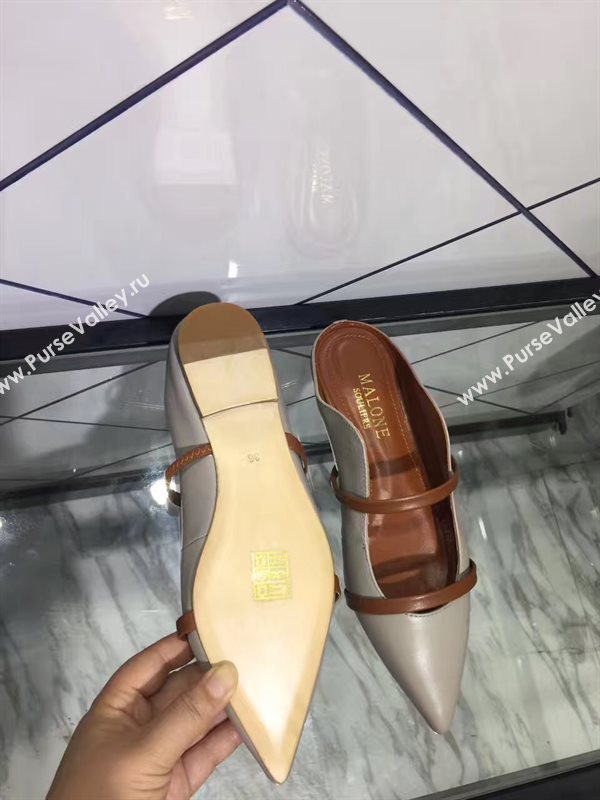 Malone souliers flats sandals gray light shoes 4106