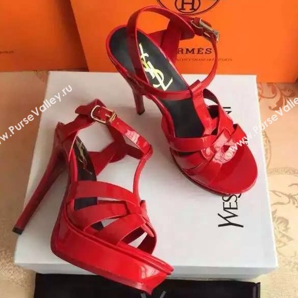 YSL tribute heels sandals red paint shoes 4120