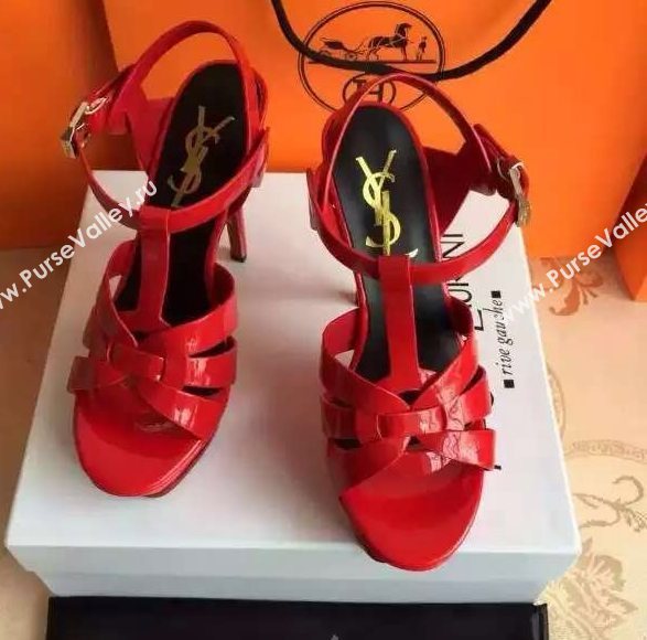 YSL tribute heels sandals red paint shoes 4120