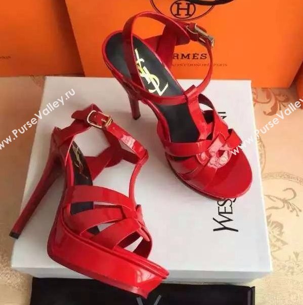 YSL tribute heels sandals red paint shoes 4120