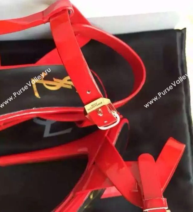 YSL tribute heels sandals red paint shoes 4120