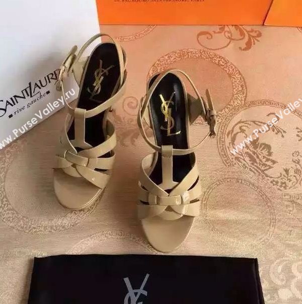 YSL tribute heels sandals nude paint shoes 4121