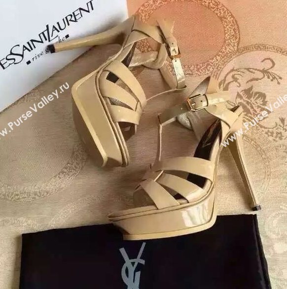 YSL tribute heels sandals nude paint shoes 4121