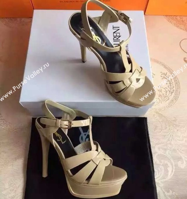 YSL tribute heels sandals nude paint shoes 4121