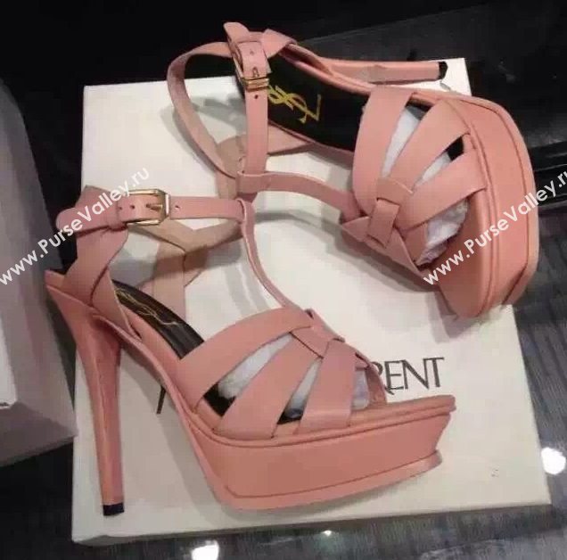 YSL tribute heels sandals pink baby shoes 4128