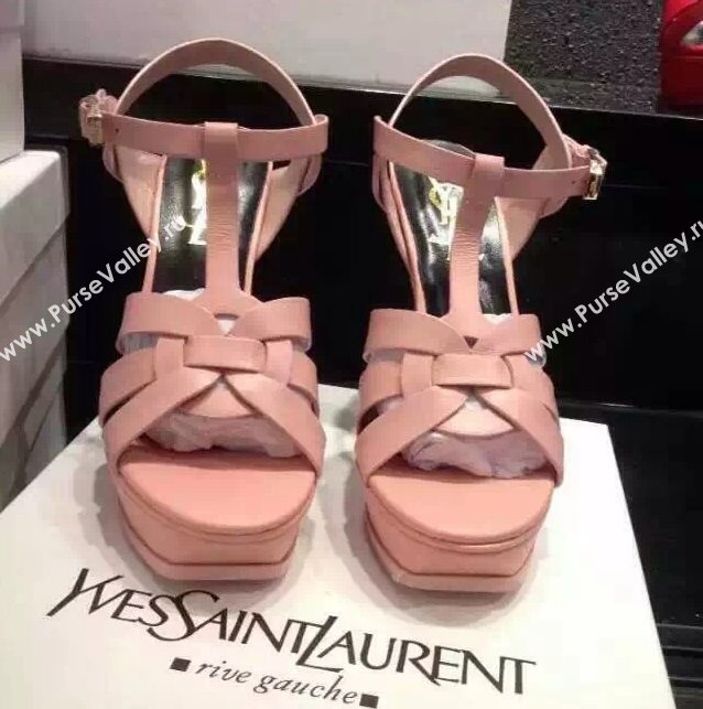 YSL tribute heels sandals pink baby shoes 4128