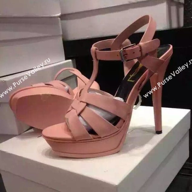 YSL tribute heels sandals pink baby shoes 4128
