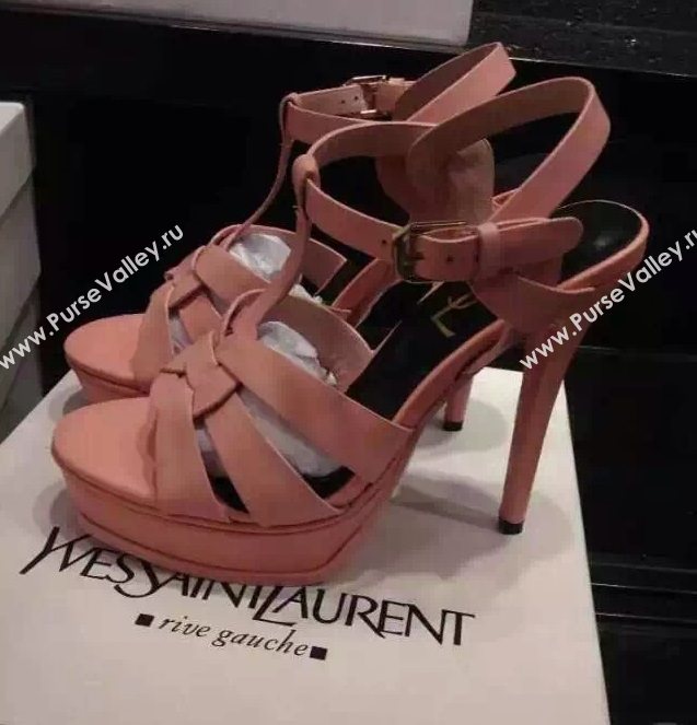 YSL tribute heels sandals pink baby shoes 4128