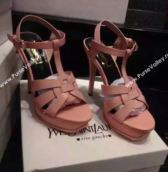 YSL tribute heels sandals pink baby shoes 4128