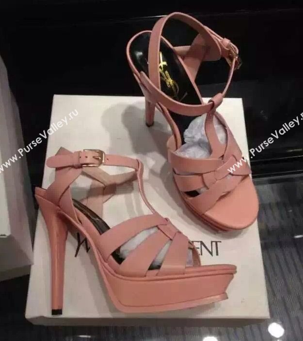 YSL tribute heels sandals pink baby shoes 4128