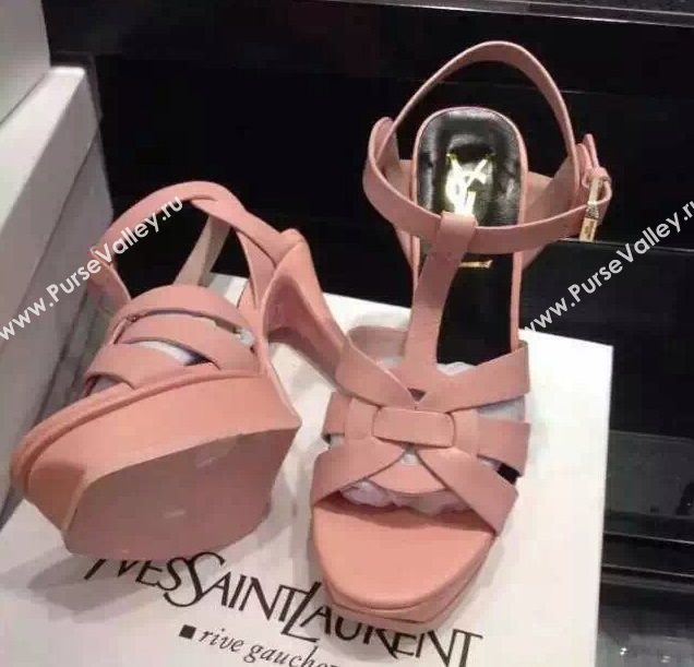 YSL tribute heels sandals pink baby shoes 4128