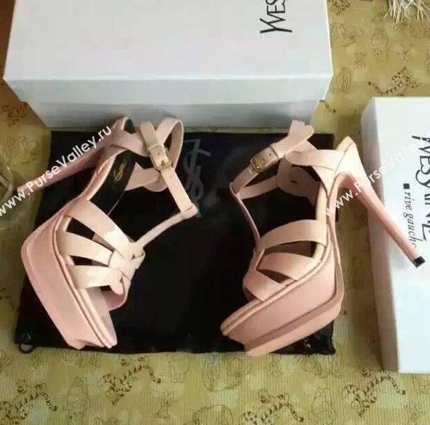 YSL tribute heels sandals pink nude shoes 4131