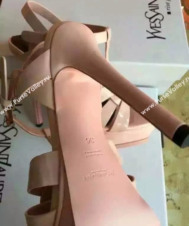 YSL tribute heels sandals pink nude shoes 4131