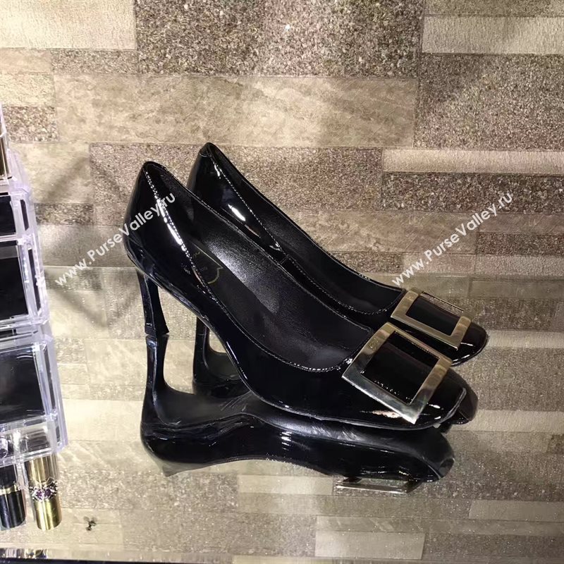 Roger Vivier RV black heels shoes 4240