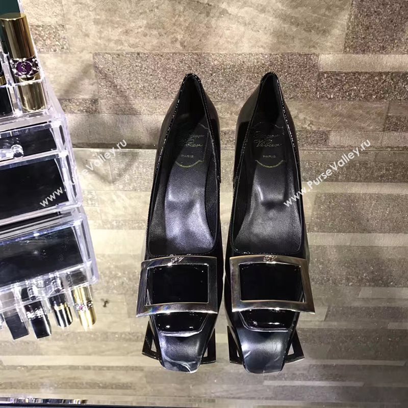 Roger Vivier RV black heels shoes 4240