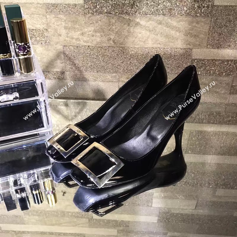 Roger Vivier RV black heels shoes 4240