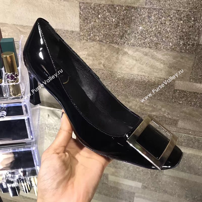 Roger Vivier RV black heels shoes 4240