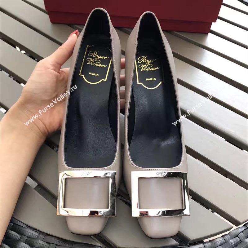 Roger Vivier RV gray heels shoes 4242