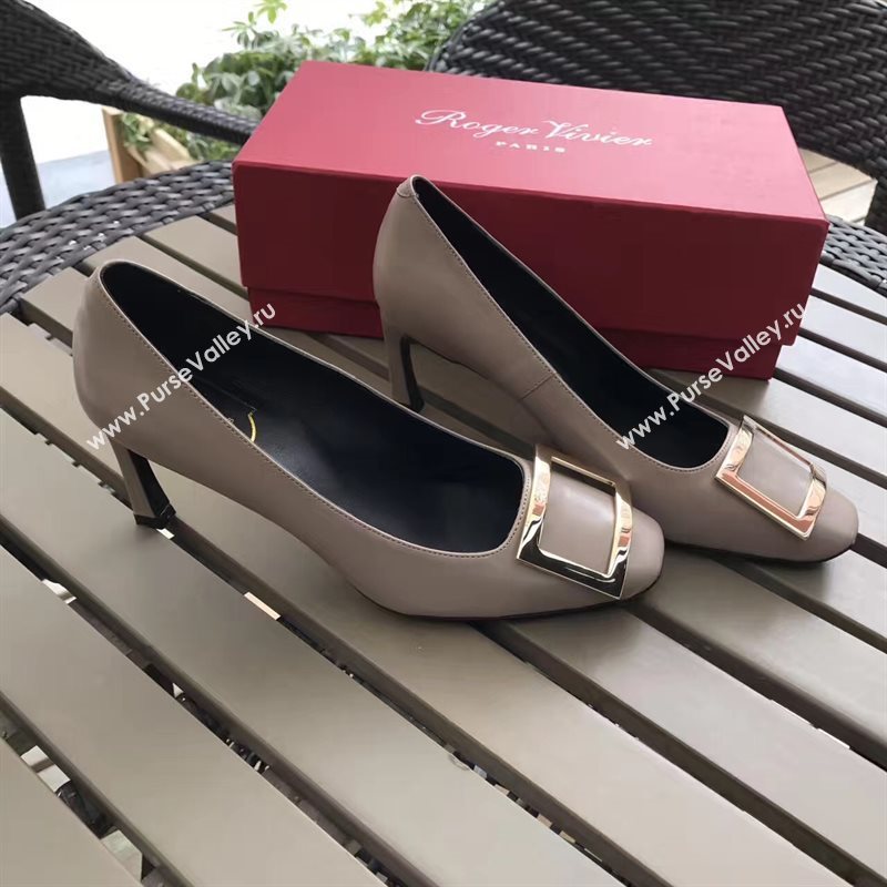 Roger Vivier RV gray heels shoes 4242