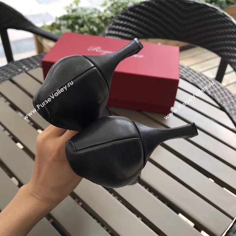 Roger Vivier RV black heels shoes 4245