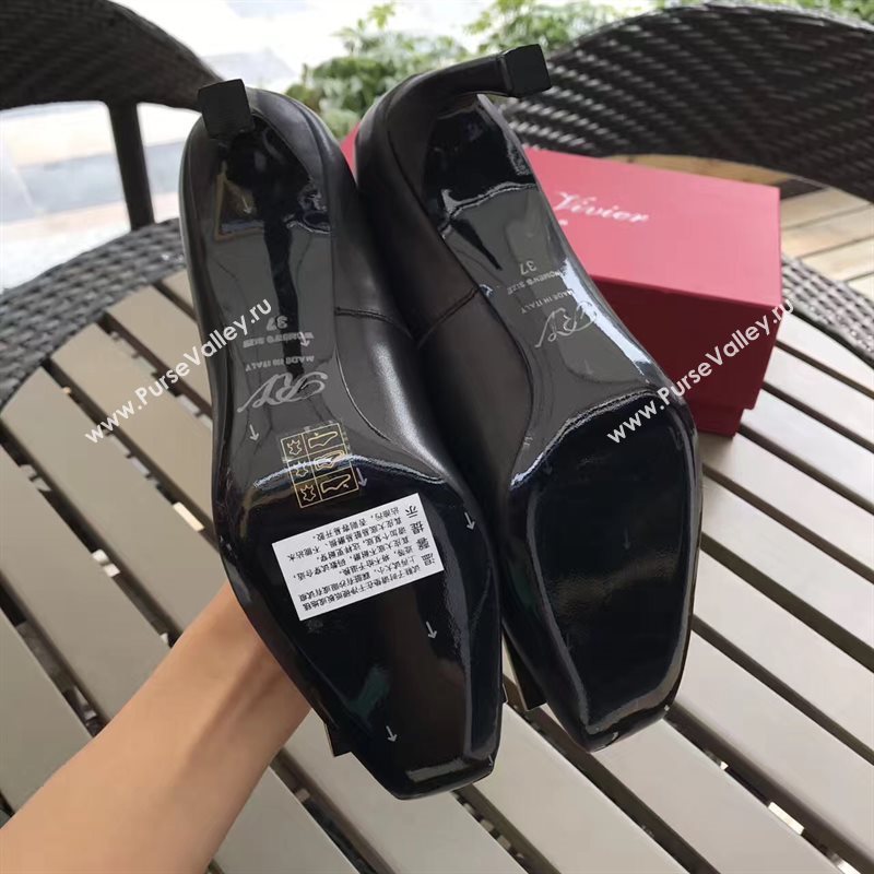 Roger Vivier RV black heels shoes 4245