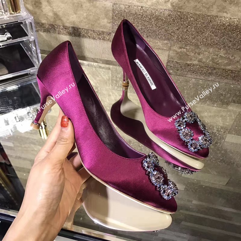 Manolo Blahnik MB purple heels shoes 4247