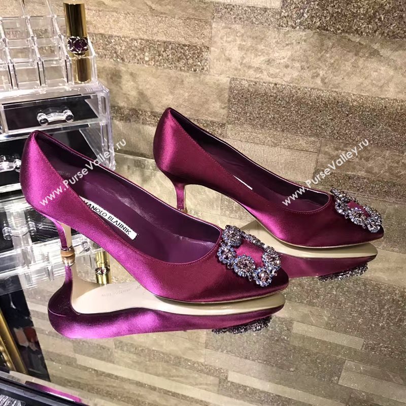 Manolo Blahnik MB purple heels shoes 4247