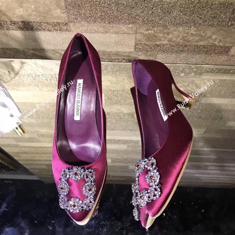 Manolo Blahnik MB purple heels shoes 4247