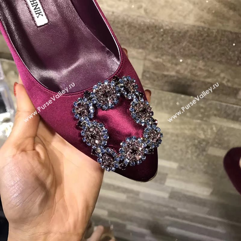 Manolo Blahnik MB purple heels shoes 4247