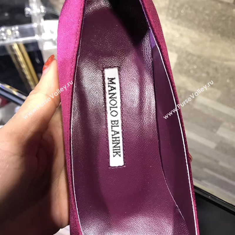 Manolo Blahnik MB purple heels shoes 4247