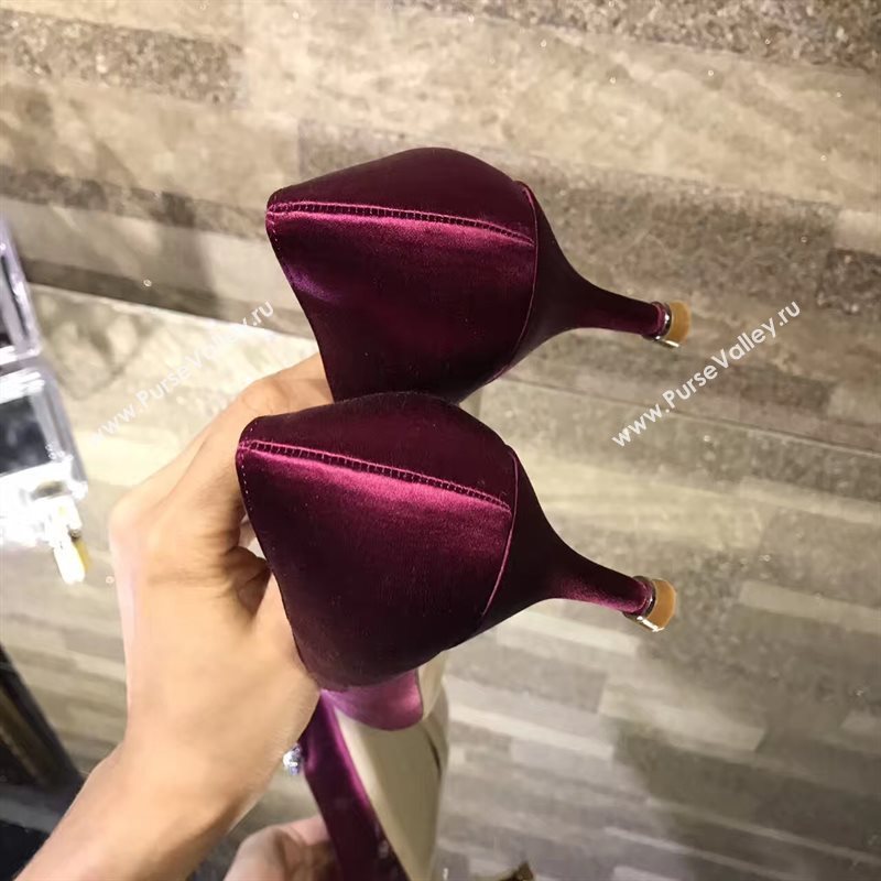 Manolo Blahnik MB purple heels shoes 4247