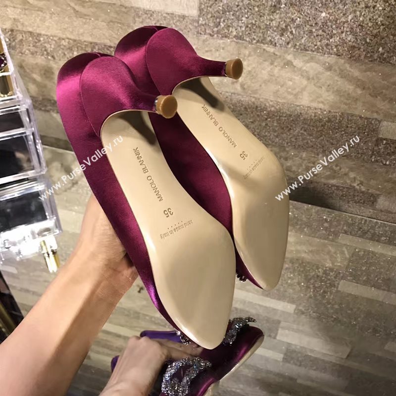 Manolo Blahnik MB purple heels shoes 4247
