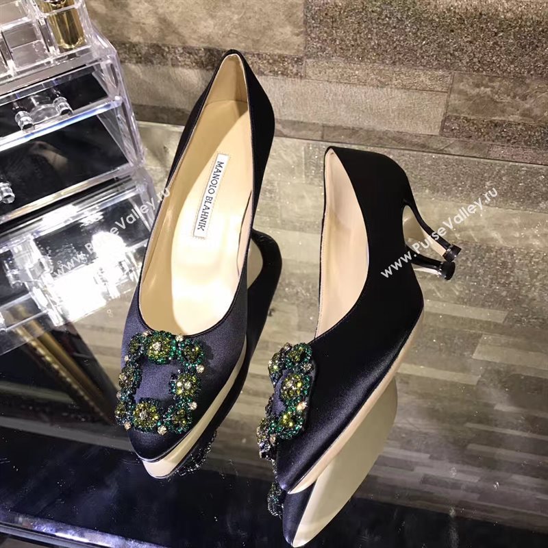 Manolo Blahnik MB black heels shoes 4248