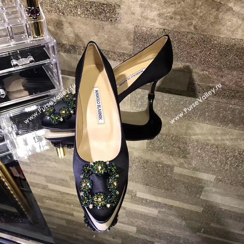 Manolo Blahnik MB black heels shoes 4248