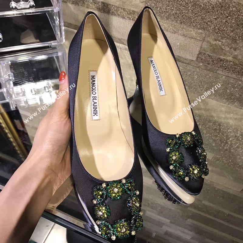 Manolo Blahnik MB black heels shoes 4248