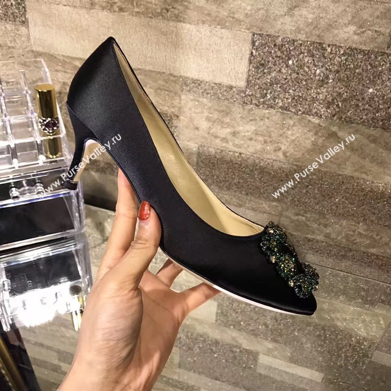 Manolo Blahnik MB black heels shoes 4248