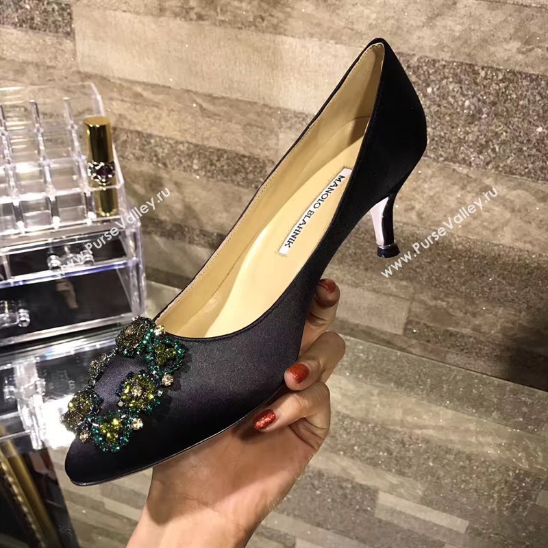 Manolo Blahnik MB black heels shoes 4248