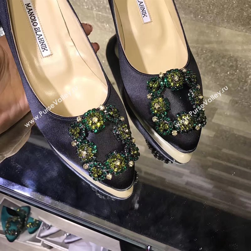 Manolo Blahnik MB black heels shoes 4248