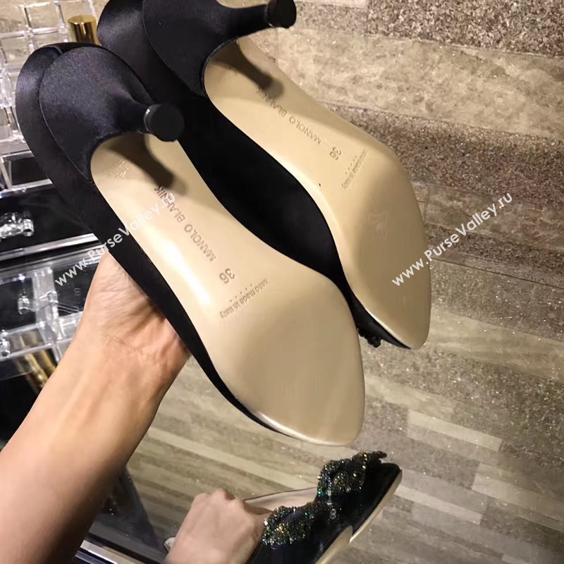 Manolo Blahnik MB black heels shoes 4248