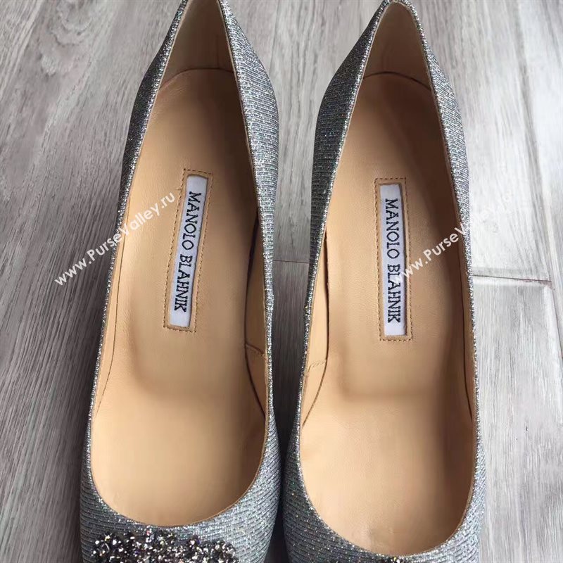 Manolo Blahnik MB gray heels shoes 4249