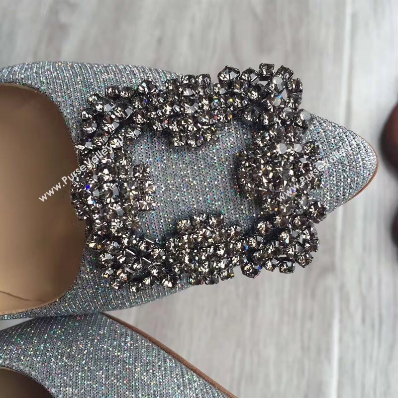 Manolo Blahnik MB gray heels shoes 4249