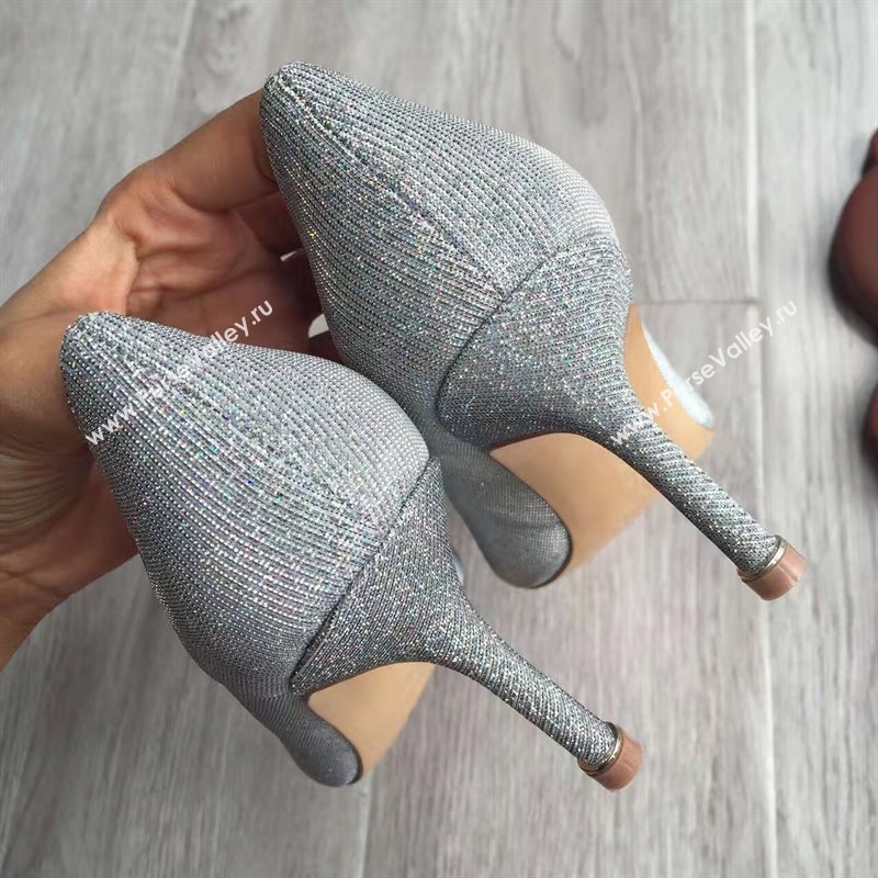Manolo Blahnik MB gray heels shoes 4249