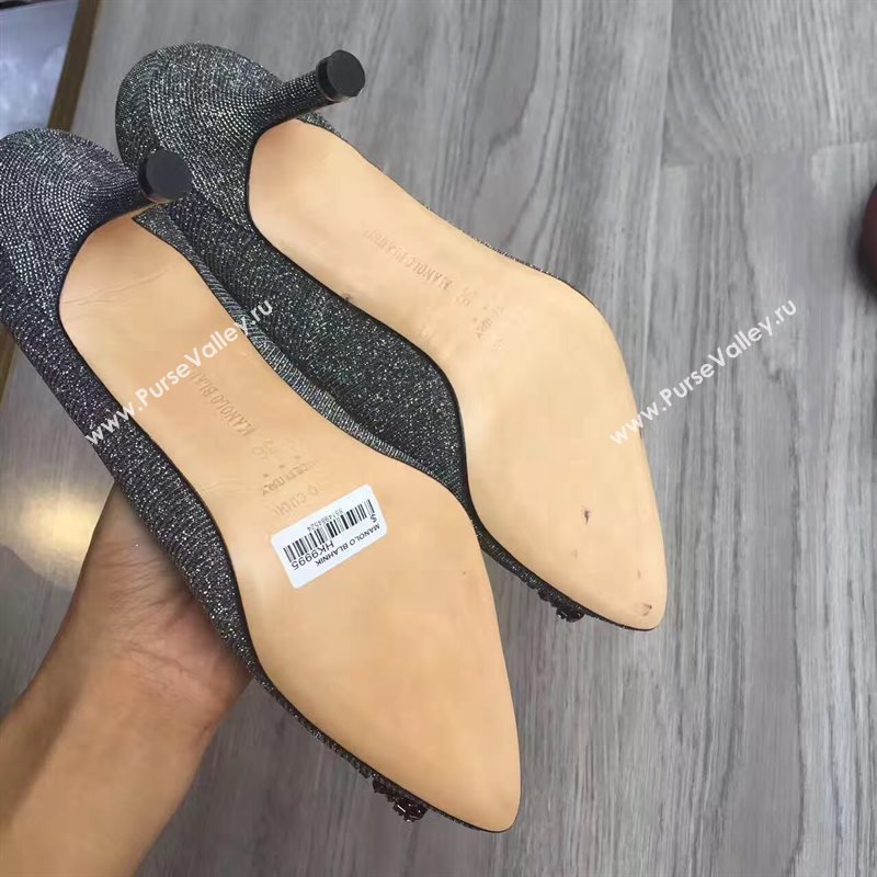 Manolo Blahnik MB gray heels shoes 4250