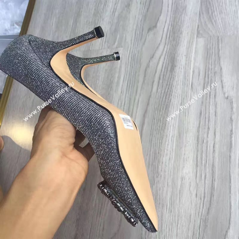 Manolo Blahnik MB gray heels shoes 4250