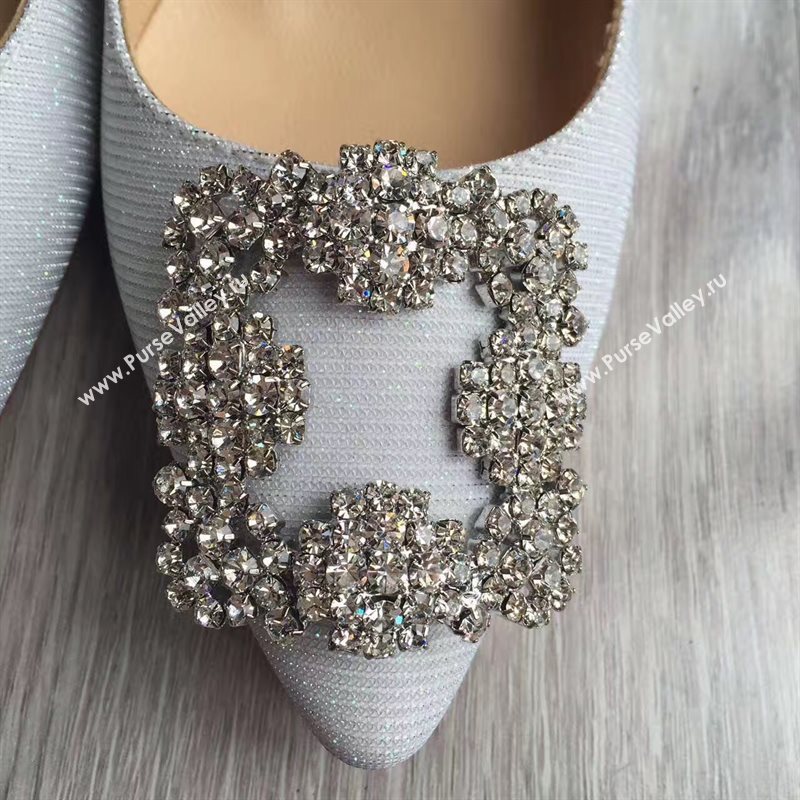 Manolo Blahnik MB heels gray light shoes 4251