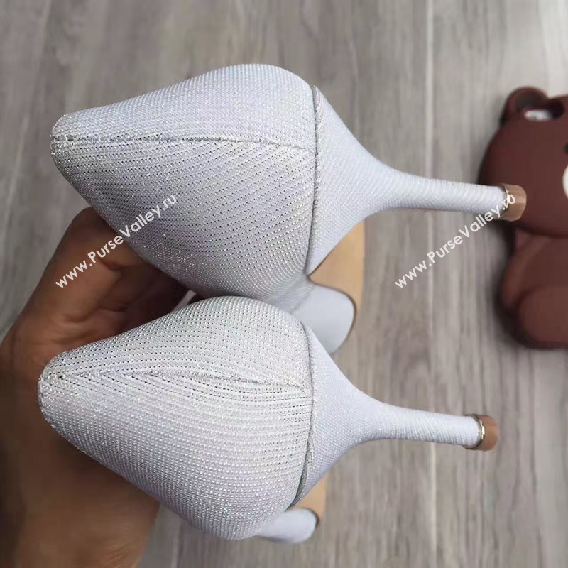 Manolo Blahnik MB heels gray light shoes 4251