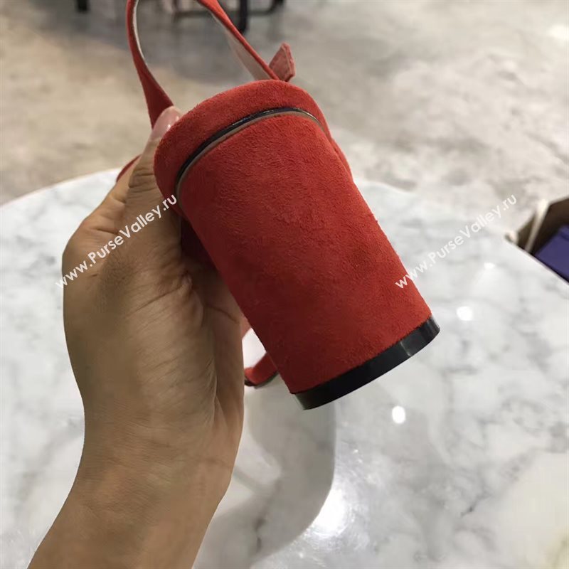 Gucci heels sandals orange suede Shoes 4256